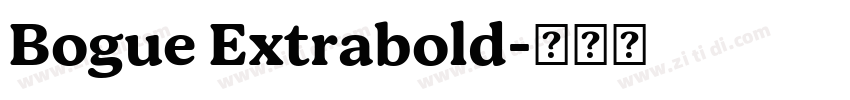 Bogue Extrabold字体转换